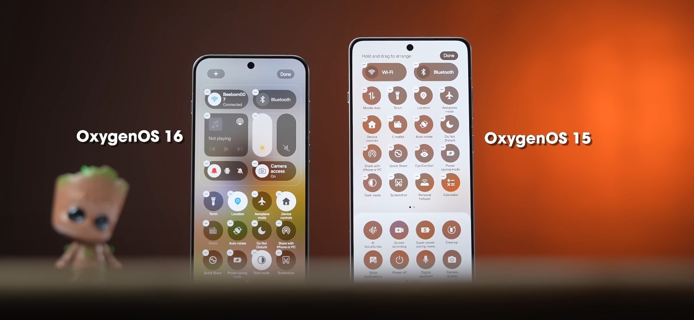 OxygenOS 16 new app drawer and widget design changes