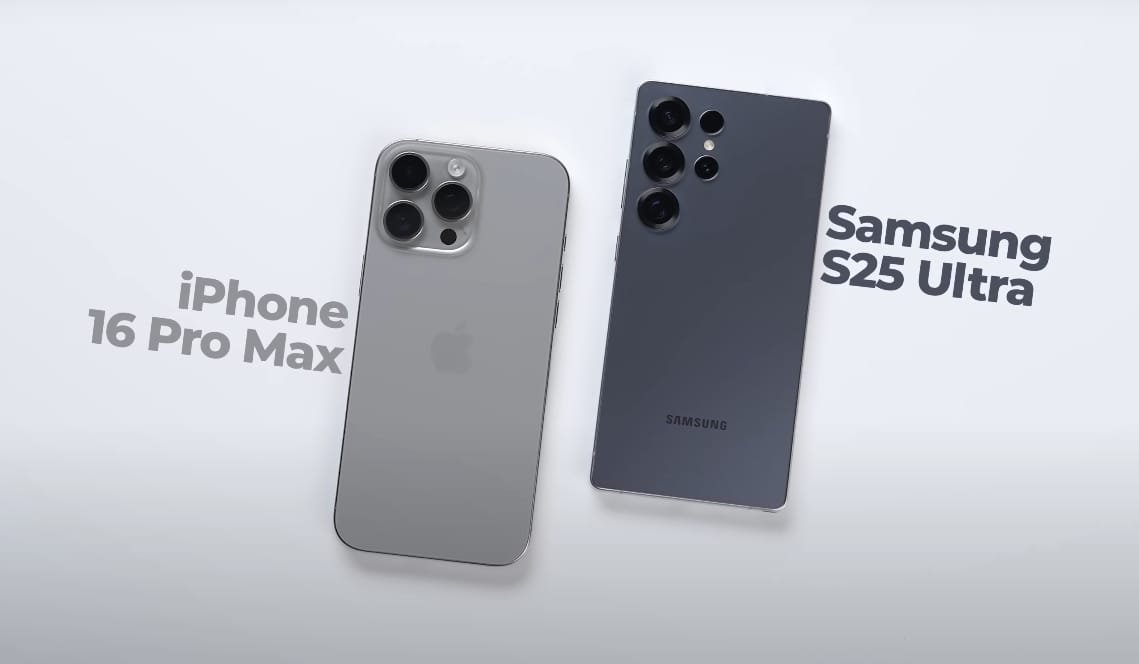Samsung S25 Ultra VS iPhone 16 Pro Max Performance Test by techsputit.com