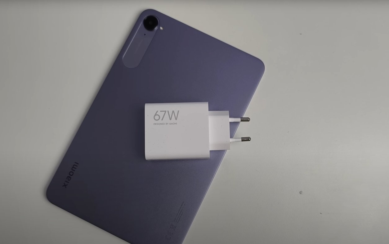 Xiaomi Pad Mini fast charging support with 67W adapter