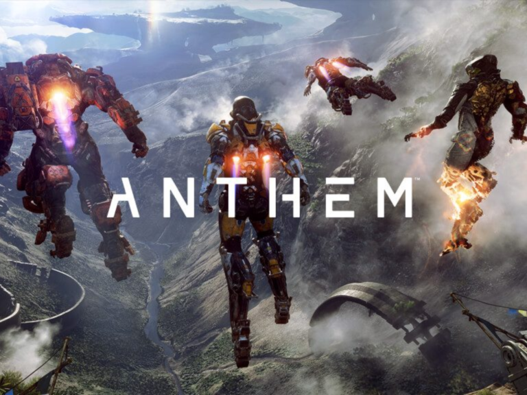 A screenshot of Anthem's vast open world, showcasing the game's colour and depth, with the primary keyword Anthem included naturally in the description, highlighting the game's online multiplayer features and BioWare's bold experiment