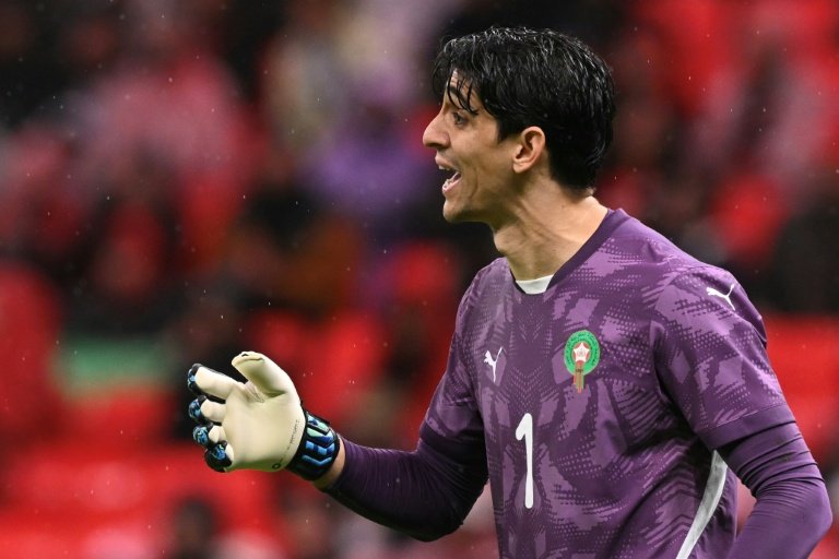 Morocco's Yassine Bounou in action