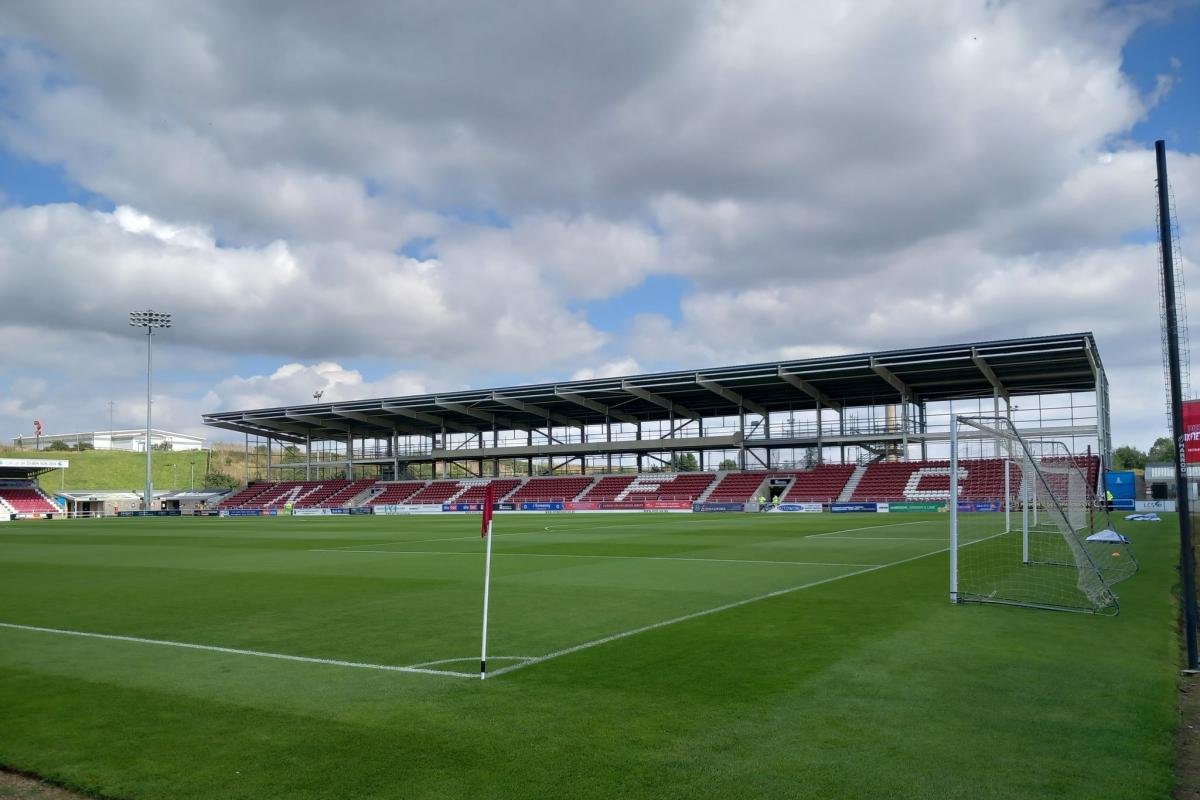 Wycombe Wanderers football team in action