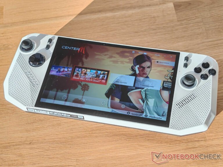 MSI Claw A8 gaming handheld device