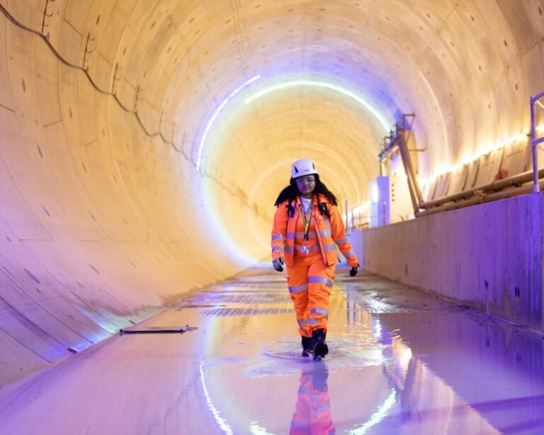 hs2 tunnel construction site