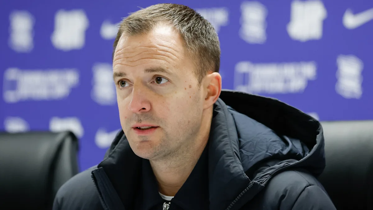 Birmingham City football player Patrick Roberts in action