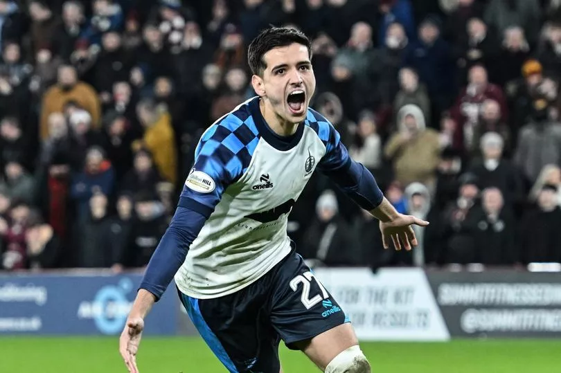 Falkirk player Ben Parkinson in action