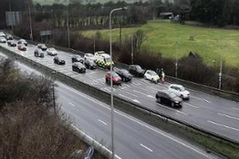 Edinburgh A720 city bypass collision scene